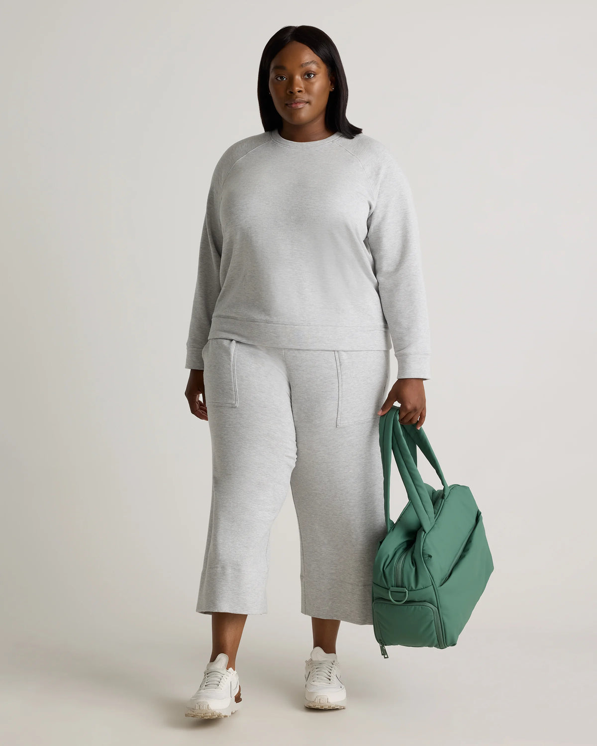 SuperSoft Fleece Crew - 1X / Dried Fig