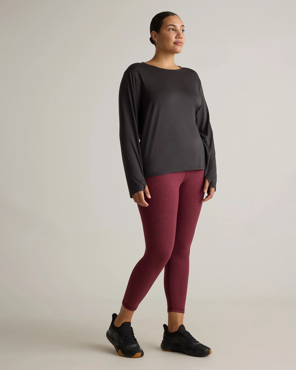 Ultra-Soft High-Rise Legging - XS / Heather Oatmeal