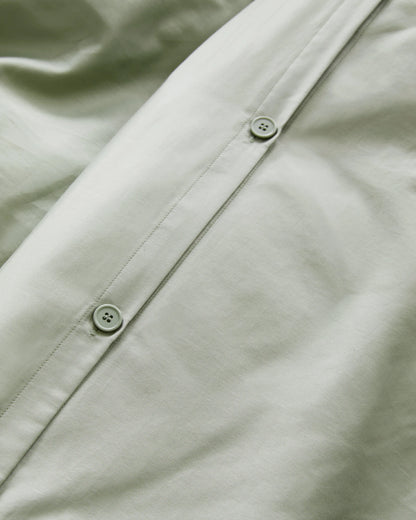 Organic Crisp Percale Duvet Cover - Twin / Ivory
