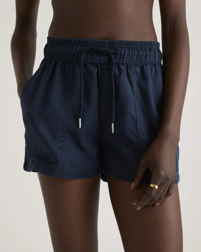 Vintage Wash Tencel Utility Shorts - XS / Moonstone Blue