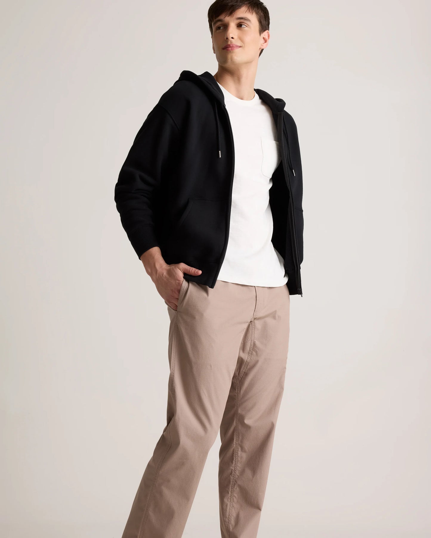 Organic Stretch Ripstop Straight Pants - S / Steel