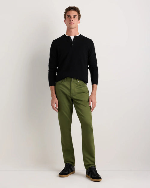 Comfort Stretch Traveler 5-Pocket Pants - Athletic Tapered - 30X30 / Chive