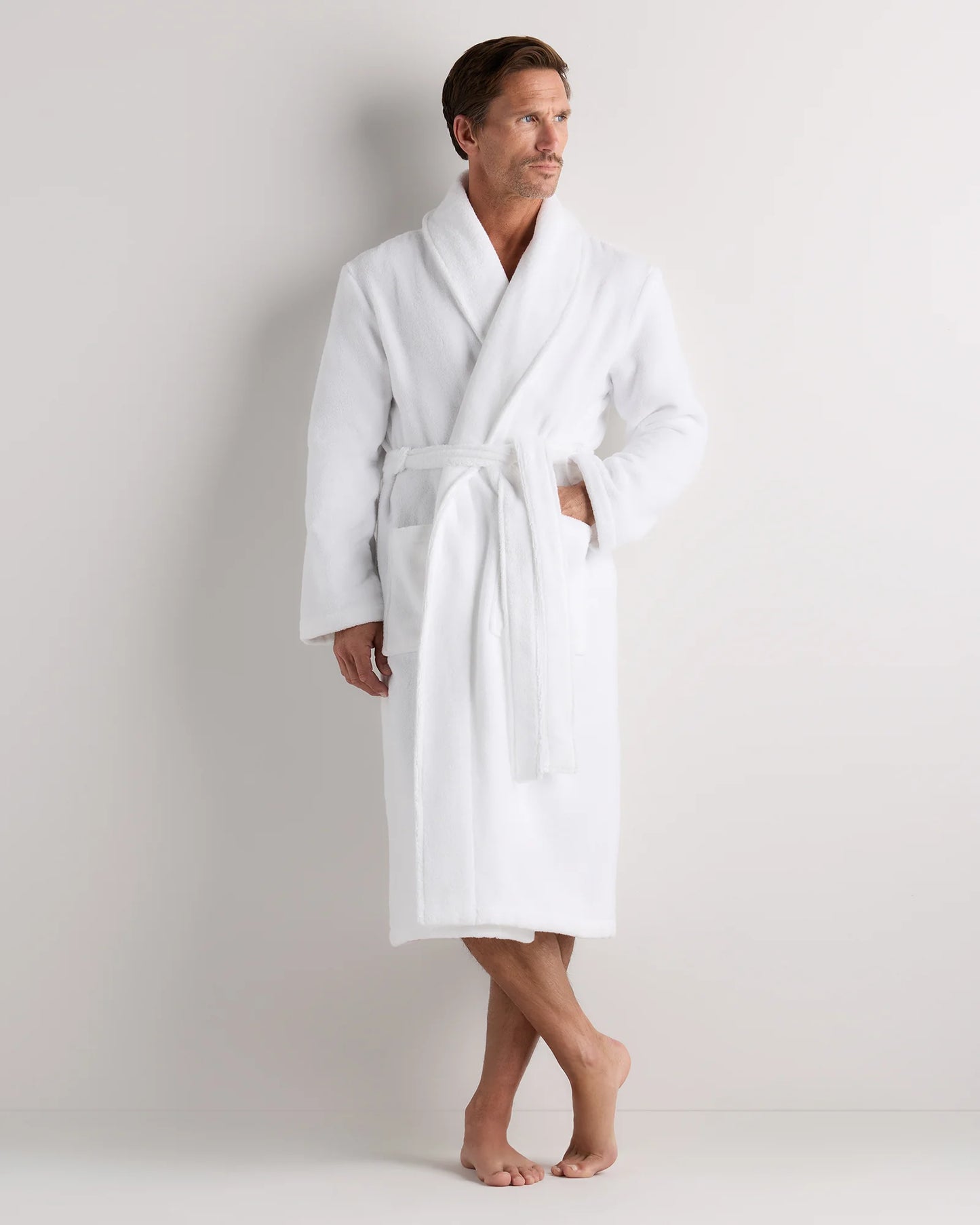 Turkish Cotton Terry Robe - XS / White