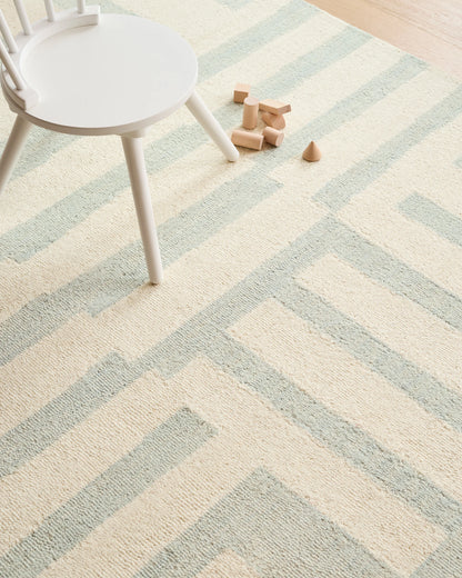 Jack Hand-Tufted Wool Rug - 3'6" x 5'6" / Blue