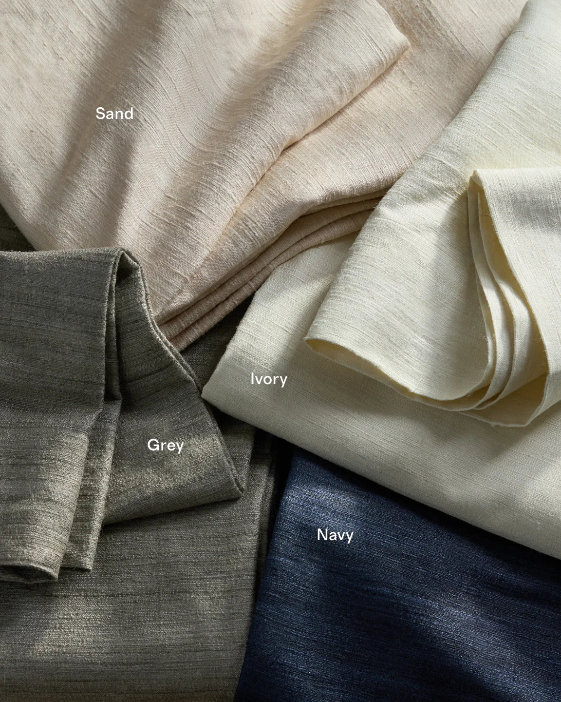Raw Silk Curtain - Single Panel - 48x84 / Ivory