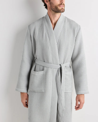 Organic Turkish Waffle Robe - XS / White