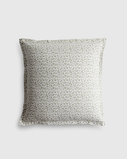 Organic Crisp Percale Euro Sham - Euro / White