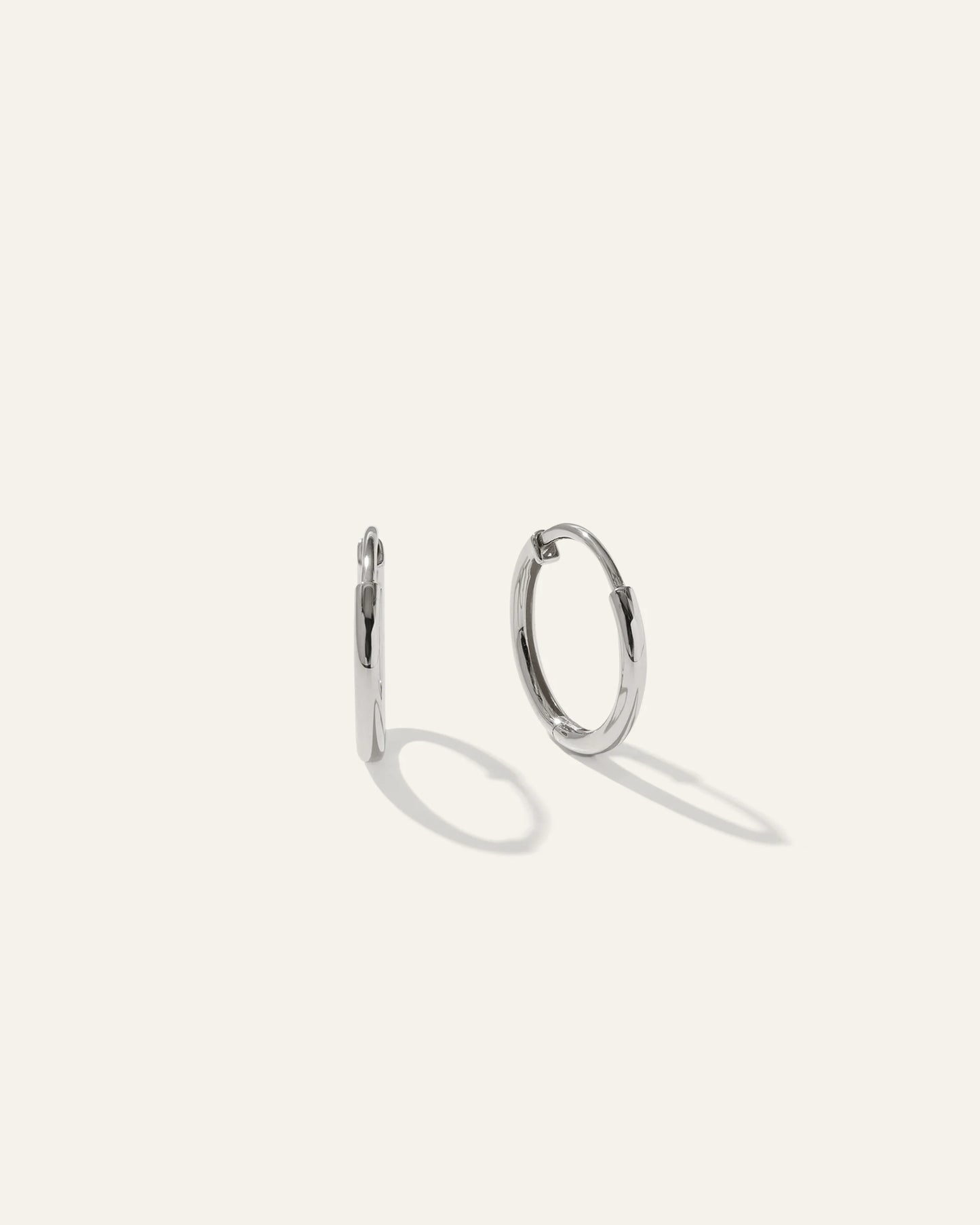 14K Gold Classic Hoops - 12mm / Yellow Gold