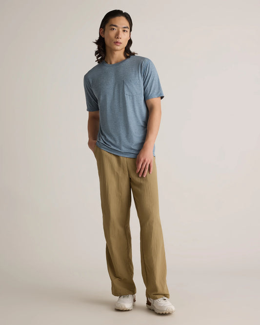 Flowknit Breeze Performance Pocket Tee - S / Heather Sky Blue