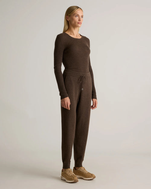 Mongolian Cashmere Sweatpants - XS / Brown