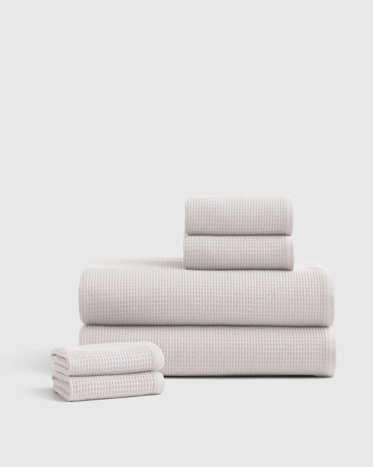 Turkish Waffle Terry Bath Sheet Bundle - One Size / White