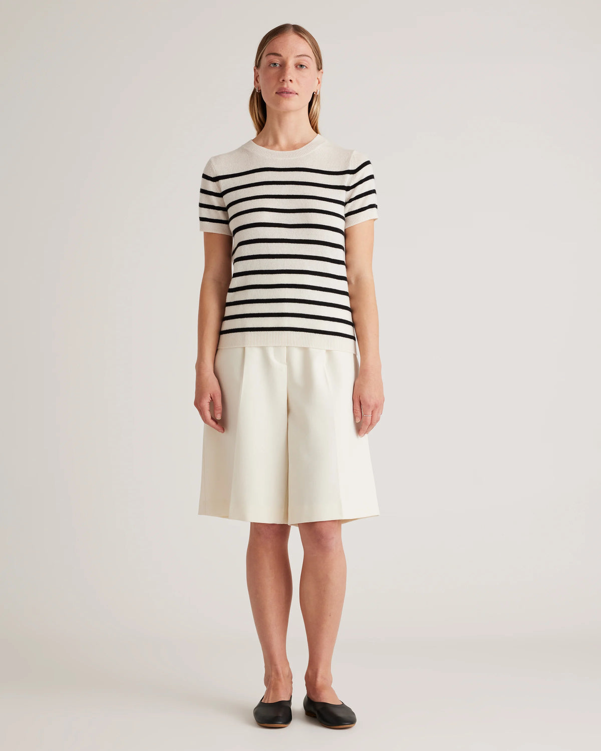 Mongolian Cashmere Tee - XS / Pale Custard Yellow