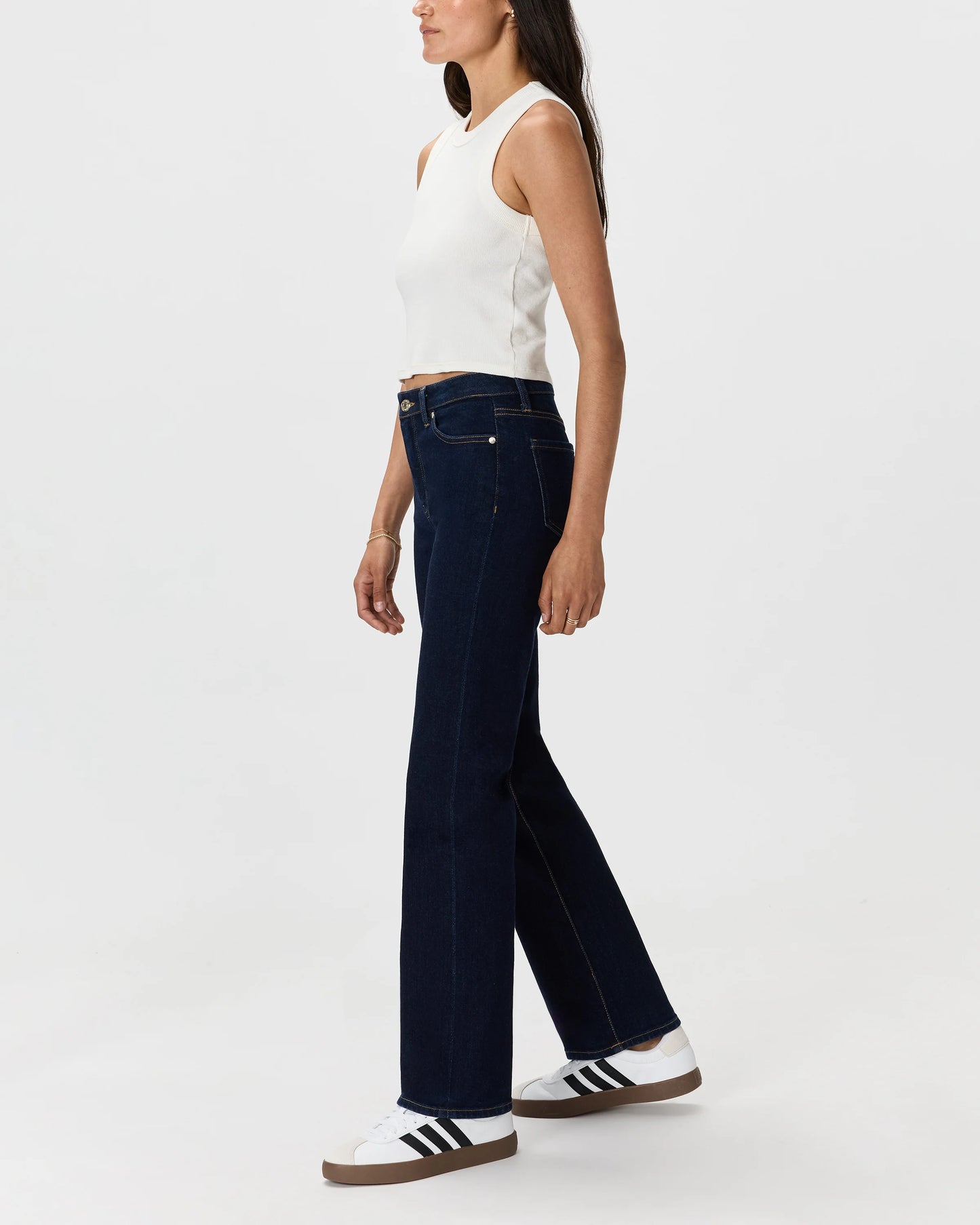 Bella Stretch Straight Jeans - 24 / Twilight Blue Fray