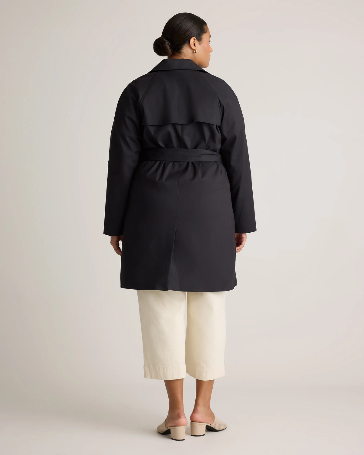 Comfort Stretch Trench Coat - XS / Navy