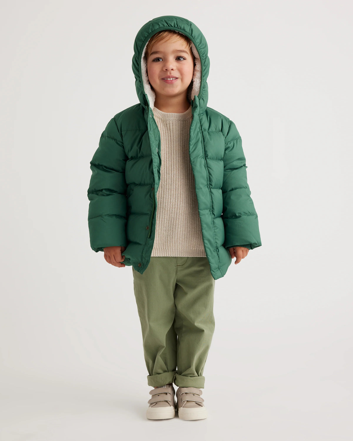 Heavyweight Down Puffer Coat - 2T / Purple Floral