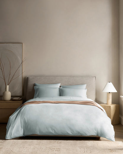 Organic Crisp Percale Deluxe Bedding Bundle - Twin / White
