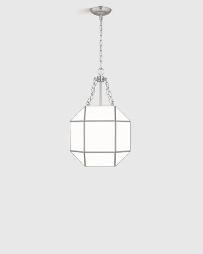 Geometric Steel Lantern Light - Small / Silver