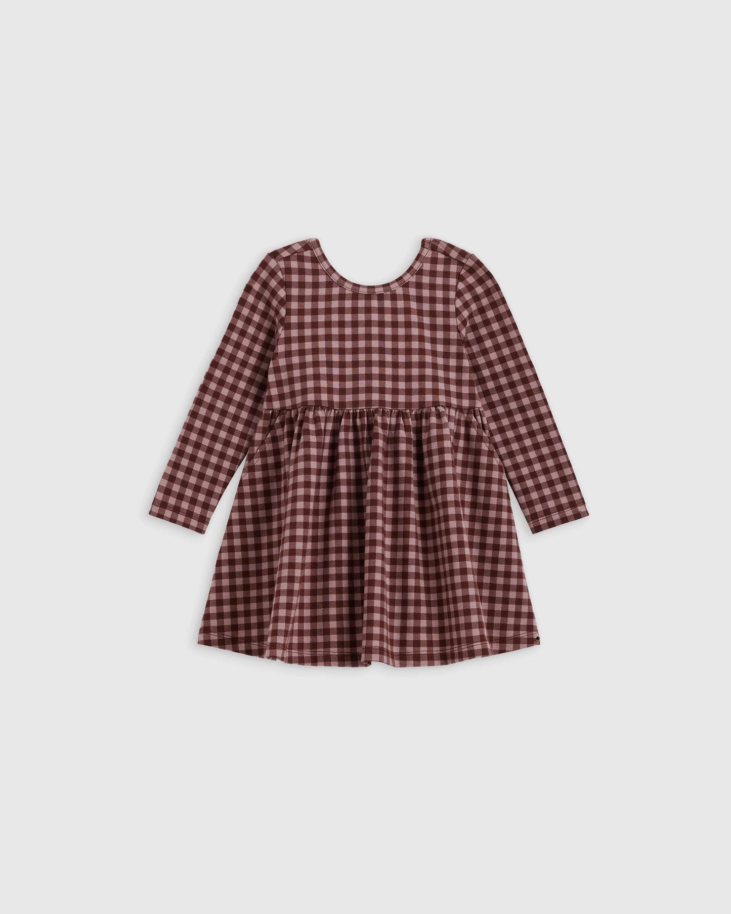 Organic Cotton Long Sleeve Skater Dress - 0-3M / Flower Buds