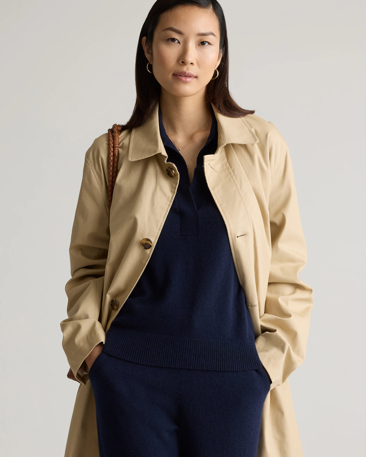 Mongolian Cashmere Polo Sweater - XS / Pale Custard Yellow