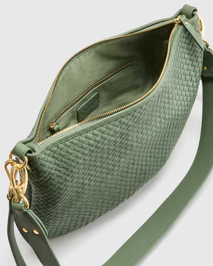 Sloane Handwoven Shoulder Bag - One Size / Cognac