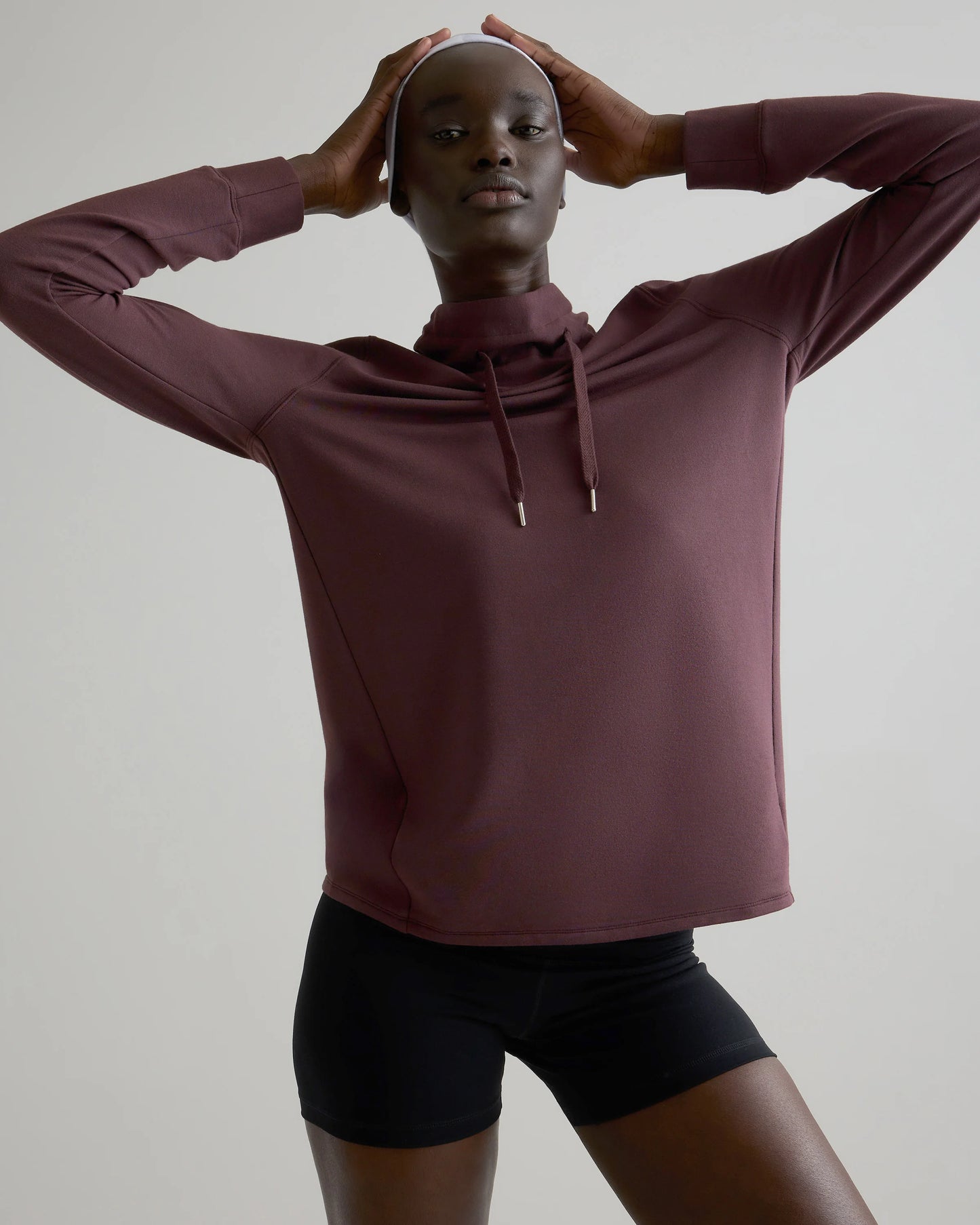 SuperSoft Fleece Mock Neck Pullover - XS / Navy