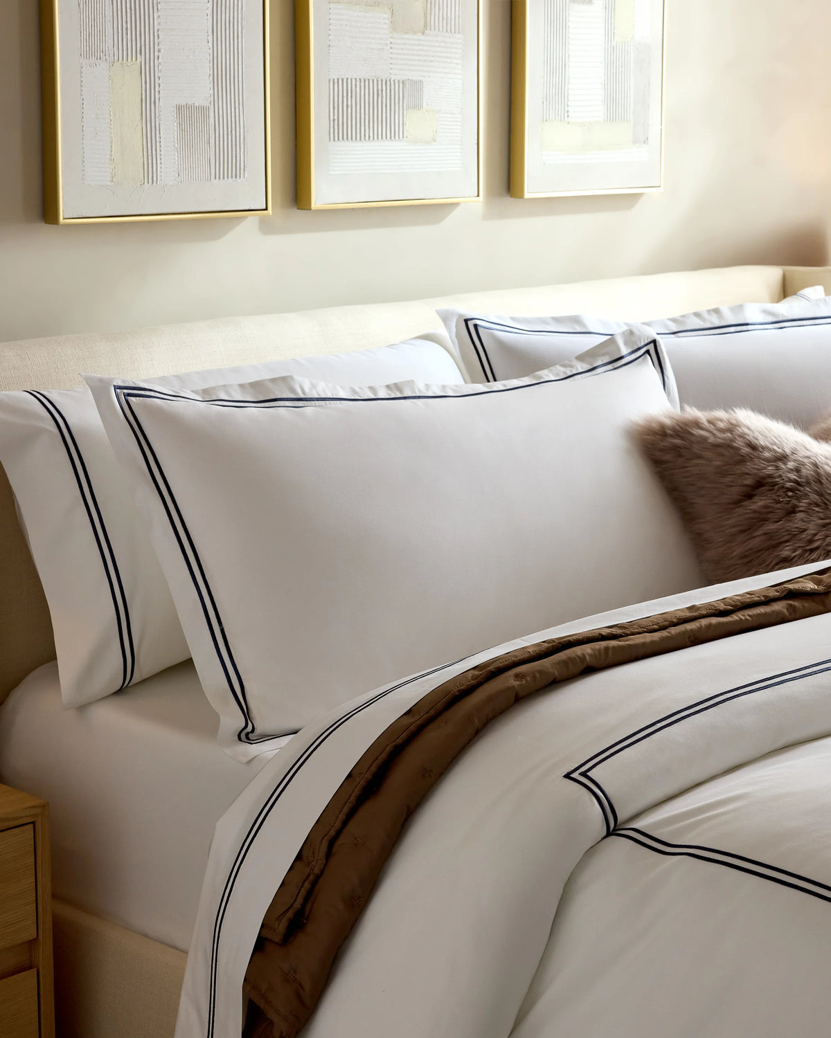 Organic Crisp Percale Duvet Cover Set - Twin / Espresso