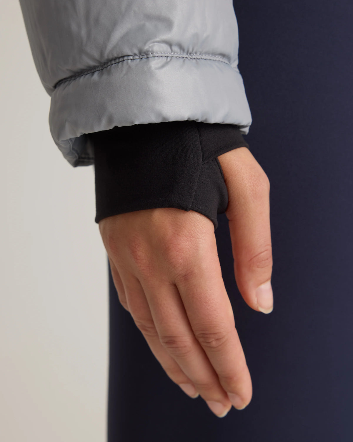 Responsible Down Cropped Puffer Jacket - XS / Shiny Black
