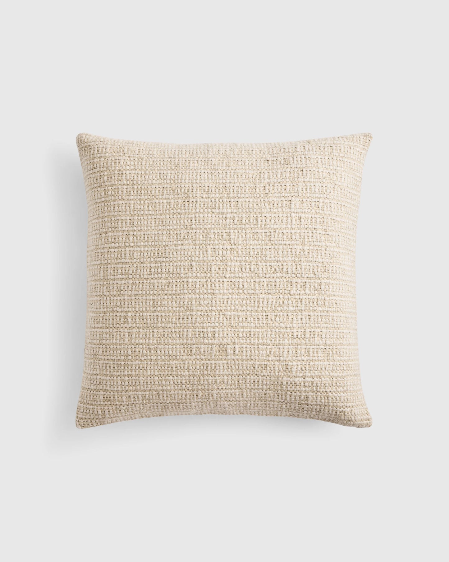 Wool Linen Textured Pillow Cover - 20x20 / Ivory