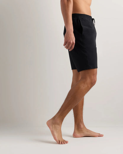 Italian Swim Trunks - 9" - S / Navy Palms