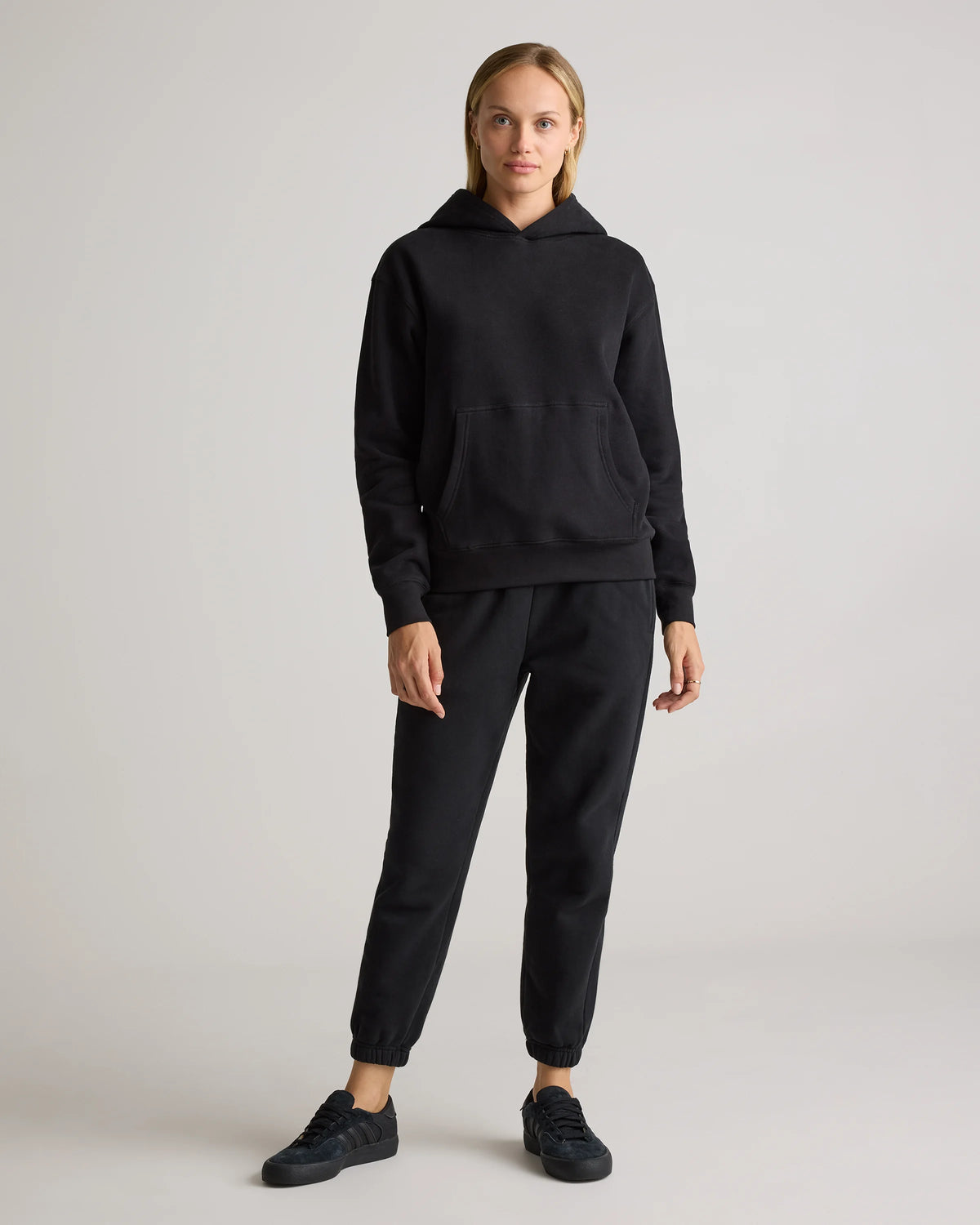 Organic Heavyweight Fleece Boyfriend Hoodie - XS / Heather Grey