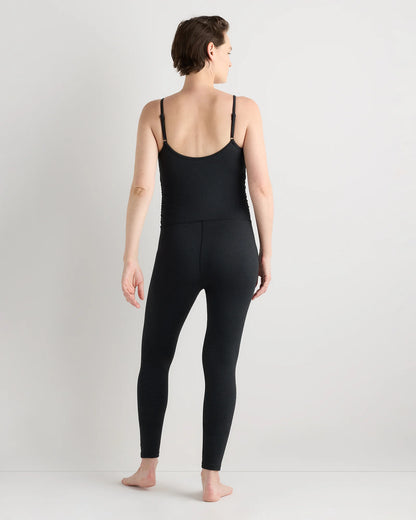 Ultra-Soft Maternity Jumpsuit - XS / Heather Black