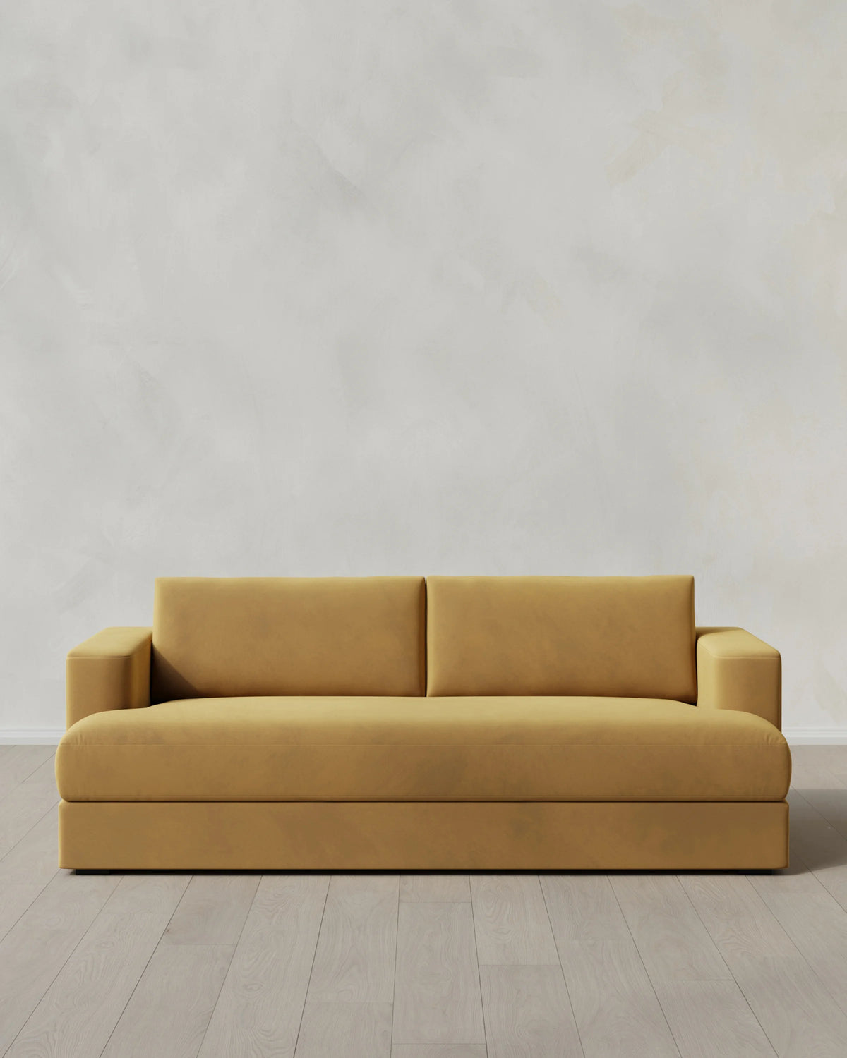 Sierra Curved Arm Sofa in Performance Velvet - 7ft / Sable