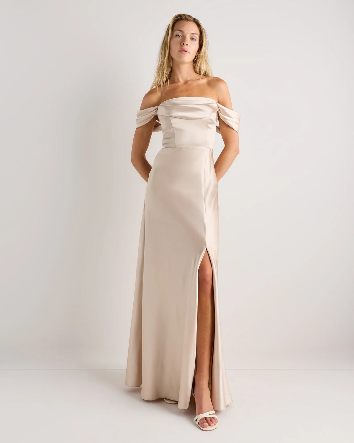 Aurora Stretch Satin Convertible Dress - 0 / Garden Sage Green
