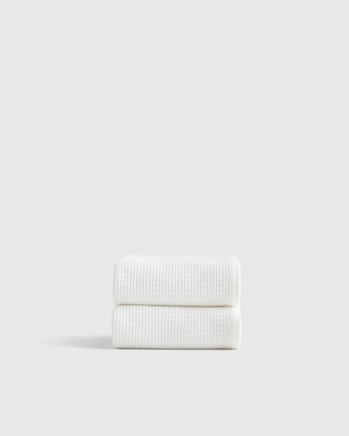 Turkish Waffle Terry Hand Towel (Set of 2) - One Size / White