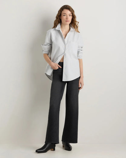 Organic Cotton Relaxed Oxford Shirt - XS / Opal Pink