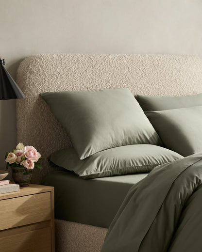 Organic Crisp Percale Sham Set - Standard / White