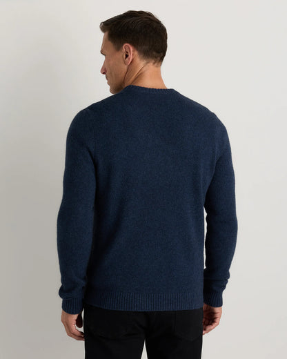 100% Yak Wool Crewneck Sweater - XS / Starry Night Navy