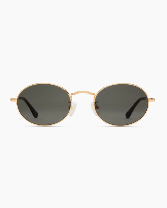 Venice Polarized Stainless Steel Sunglasses - Standard / Gold with Green lens