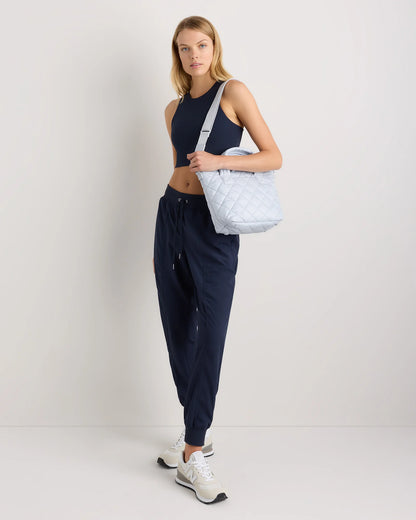 Transit Quilted Small Crossbody Tote - One Size / Taupe Brown