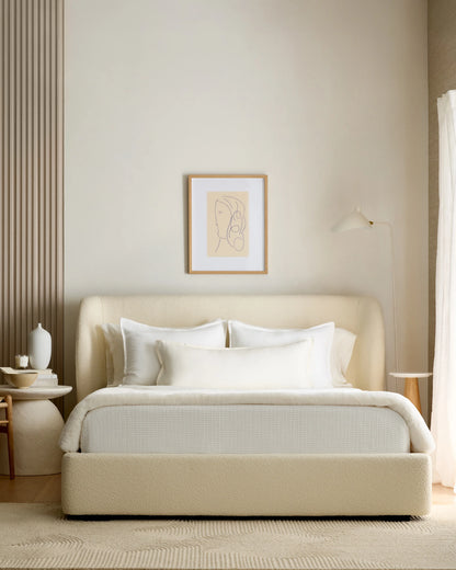 Performance Boucle Shelter Bed - Queen / Ivory