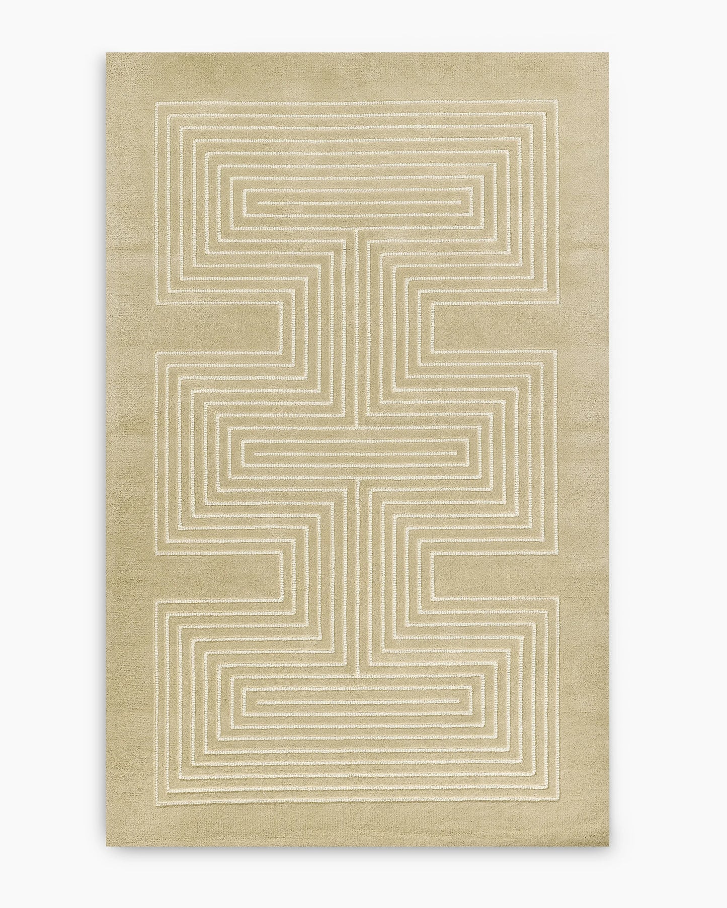 Langdon Hand-Tufted Wool Rug - 3'6" x 5'6" / Beige
