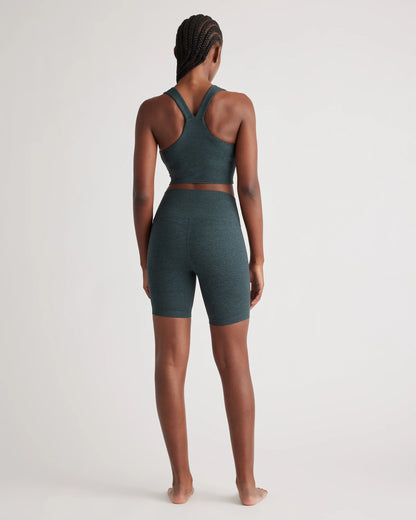 Ultra-Soft V-Neck Cropped Tank - XS / Heather Navy