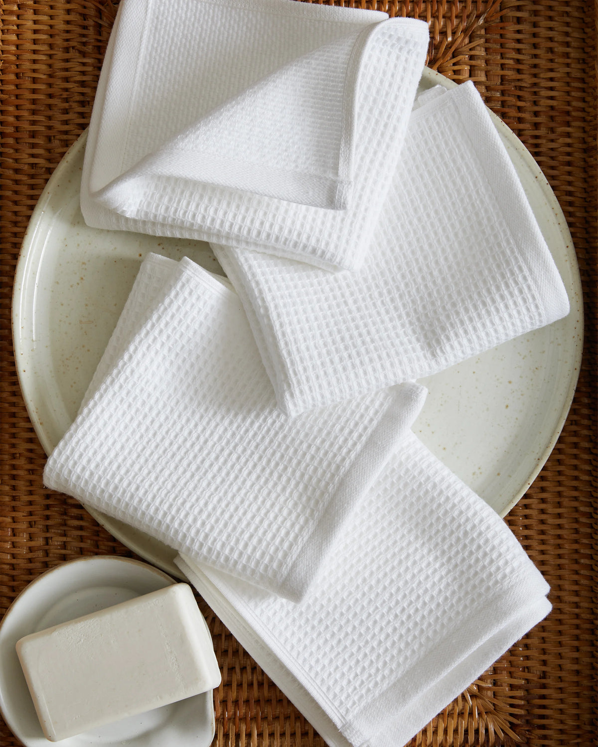 Turkish Waffle Terry Bath Sheet Bundle - One Size / White