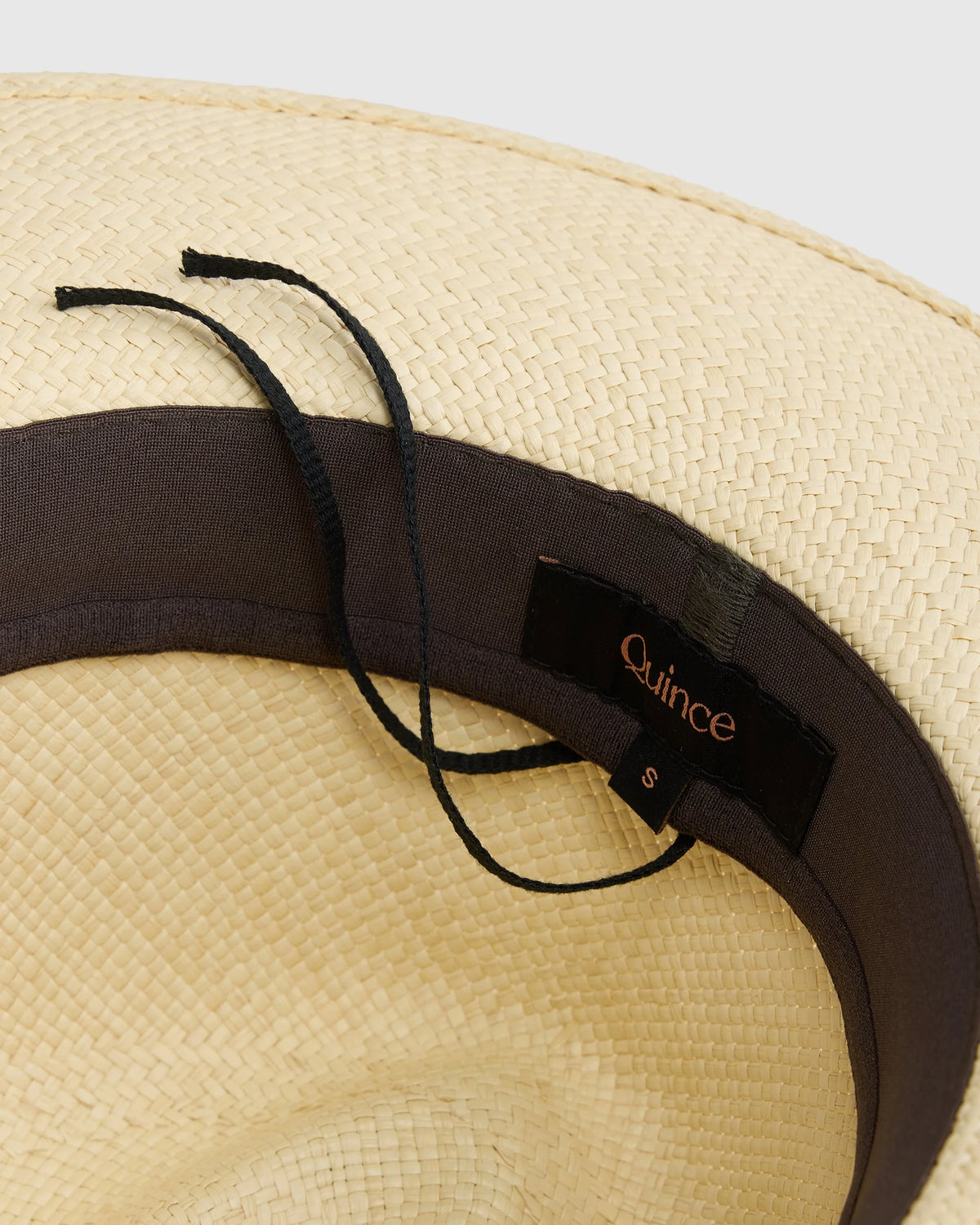 Toquilla Straw Panama Hat - S / Black