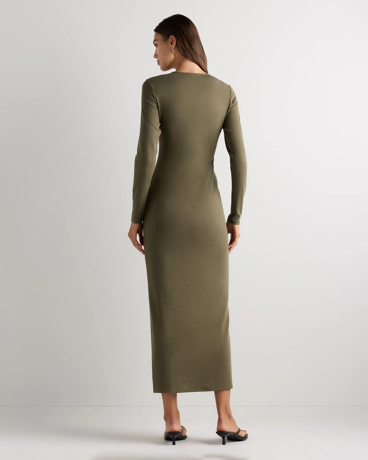 Long Sleeve Knit Maxi Dress - XS / Deep Navy