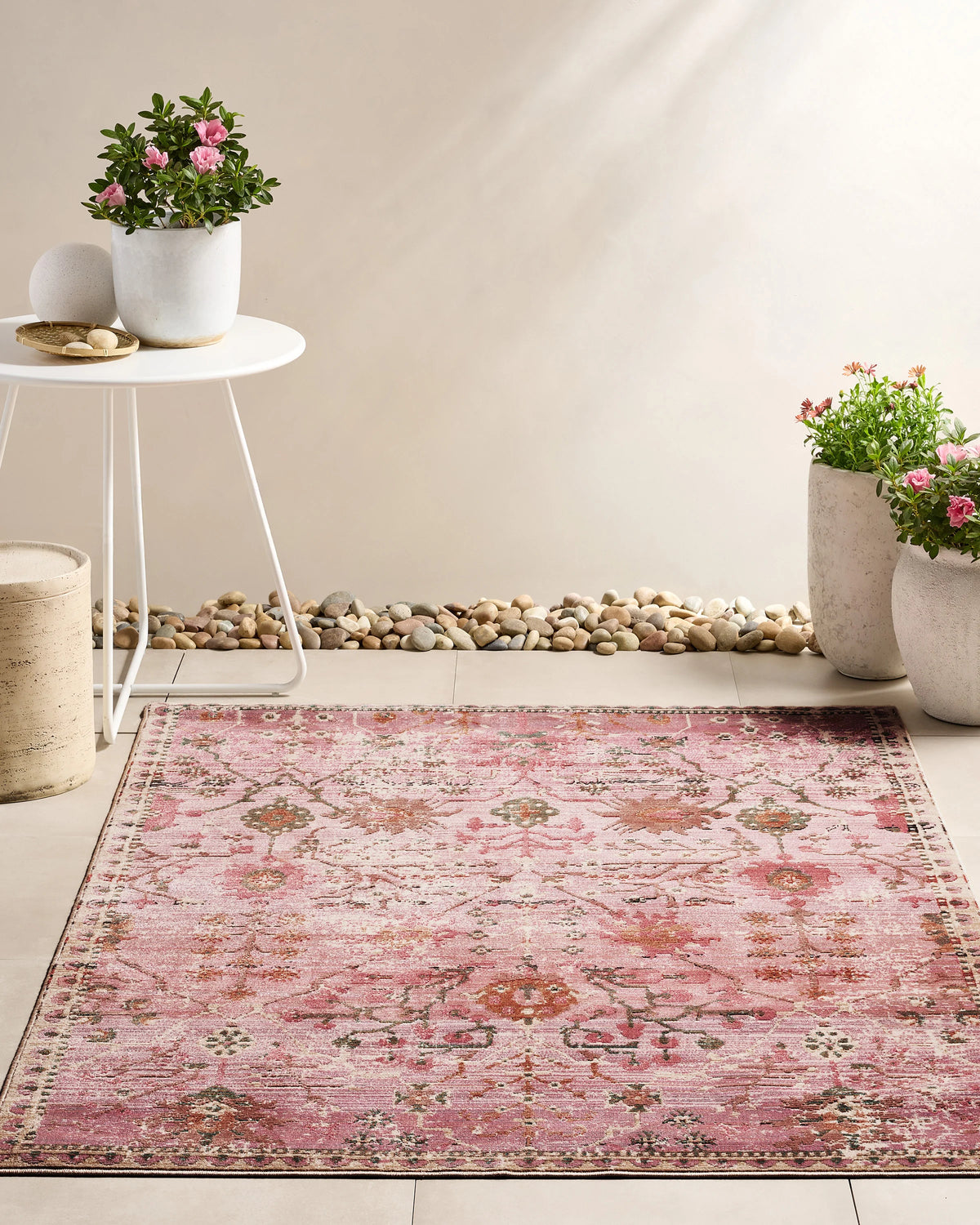 Talula Indoor/Outdoor Rug - 4' x 5'7" / Pink