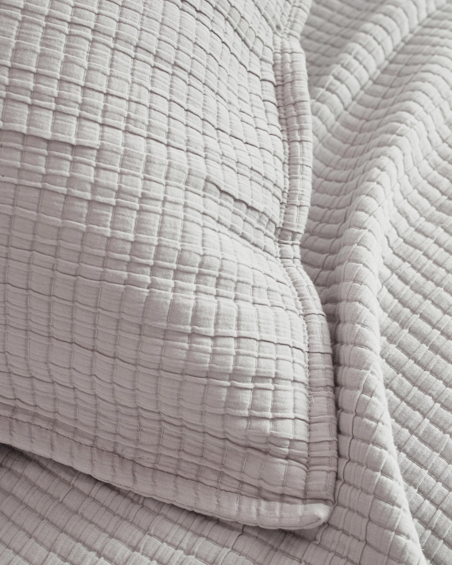 Organic Ribbed Cotton Coverlet - Twin / Toffee