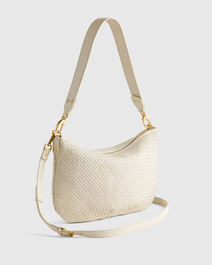 Sloane Handwoven Shoulder Bag - One Size / Cognac