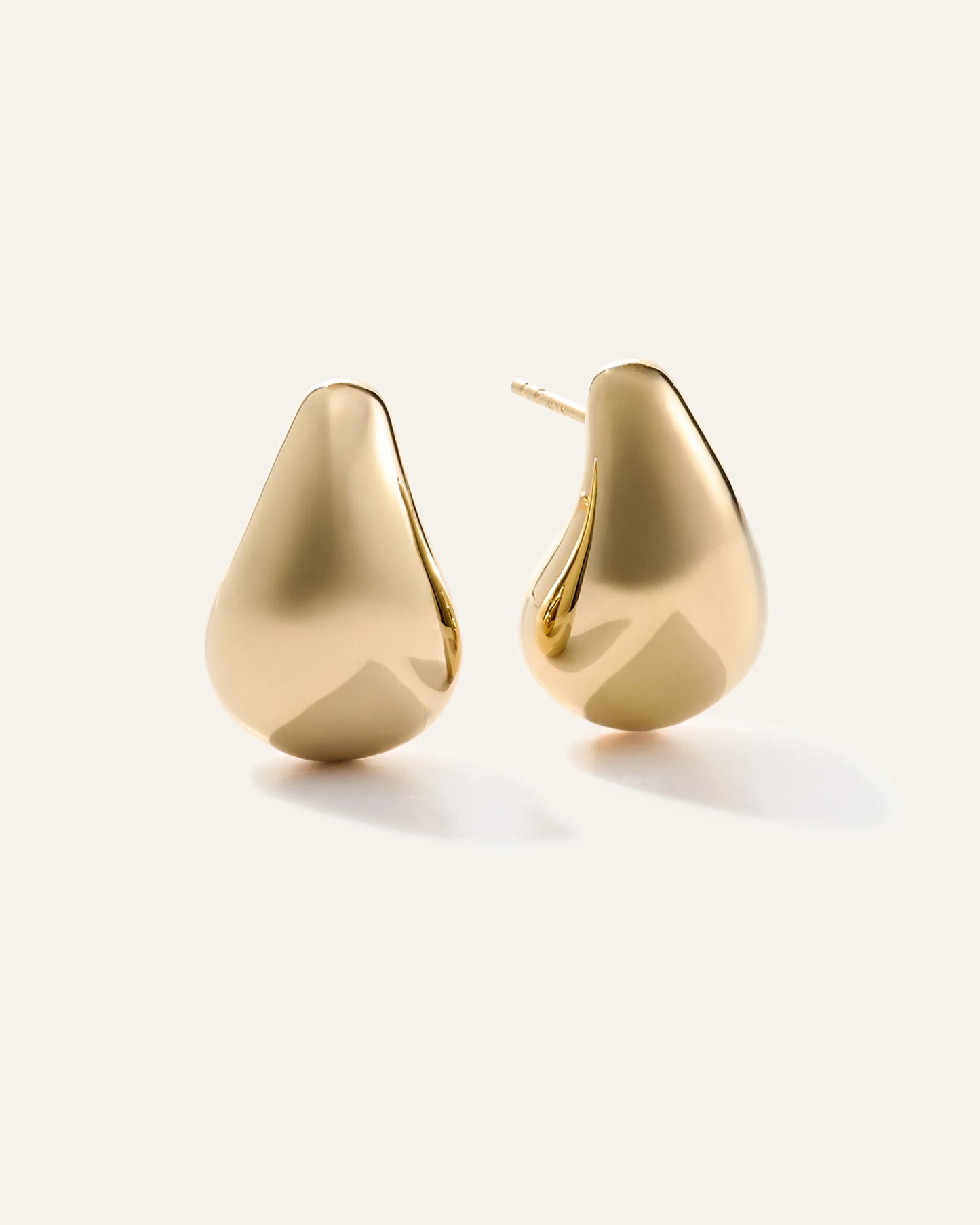 Teardrop Earrings - One Size / Gold Vermeil