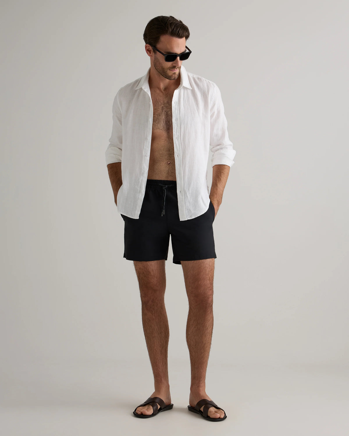 Italian Swim Trunks - 5.5" - XS / Navy Diamond Geo